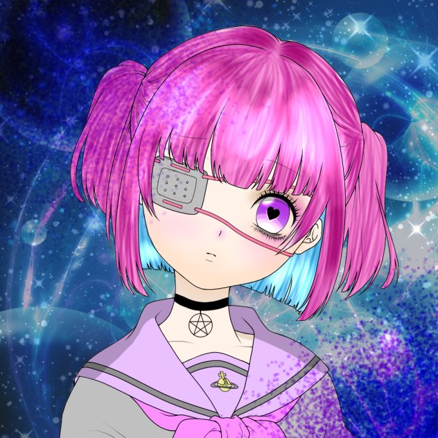 BLACKアイコ先生の線画をお借りしました
