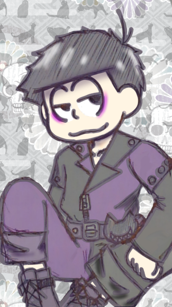 【六つ子】ペン描き一松【自分絵】