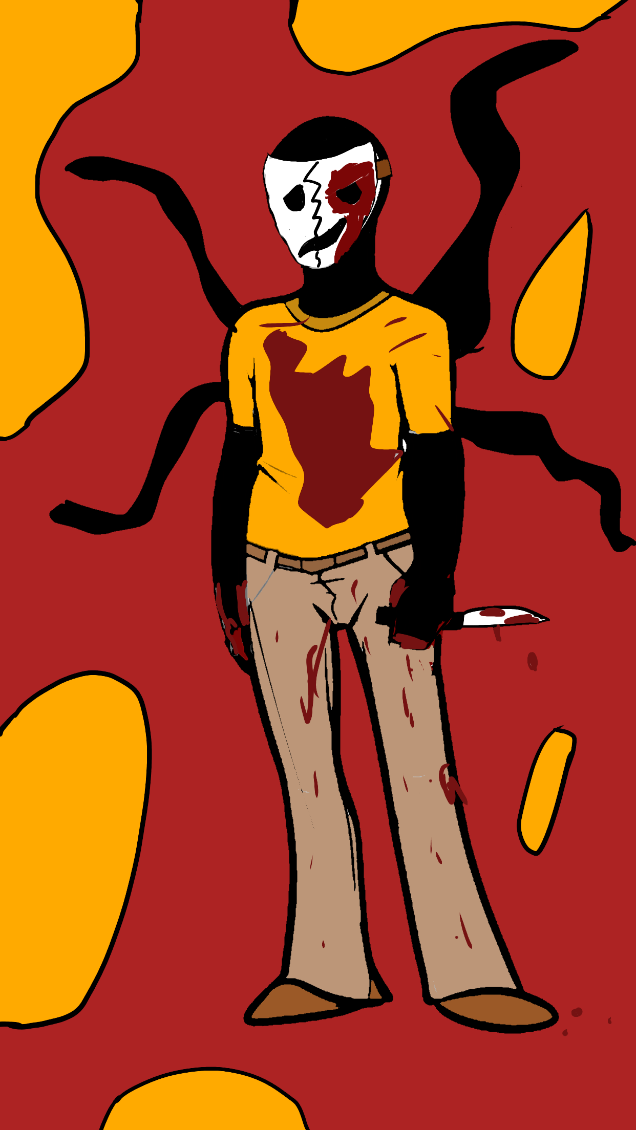 Masky Back View Masky - ibisPaint
