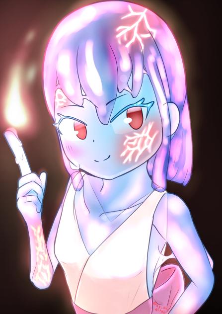火を使うタイプのスライム娘
