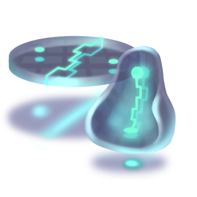 サイバーテーブルと椅子  Table and chair