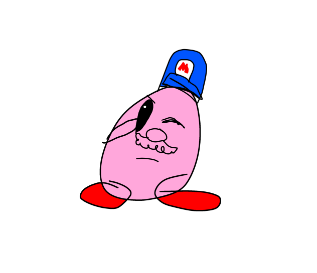 Kirby as SuperMarioGlitchy4