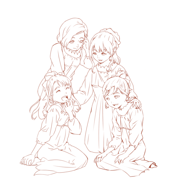 ★姉妹愛★(線画)