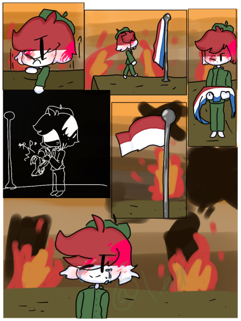 war(redrawing my old comic)