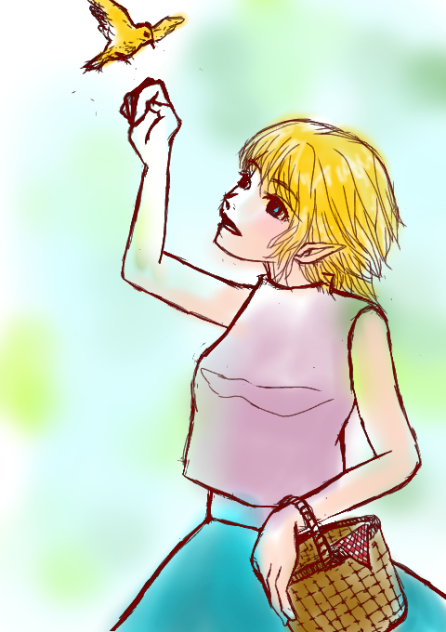 小鳥さんこんにちは