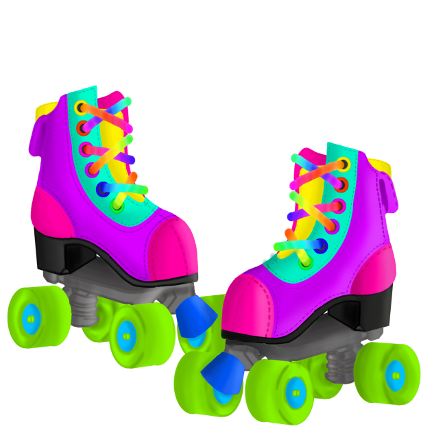 retro roller skates ibisPaint