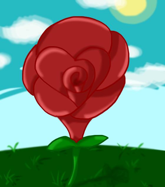Rose art for no reason
