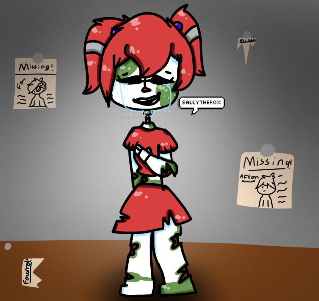 «Bitten zoms» zombie circus baby art