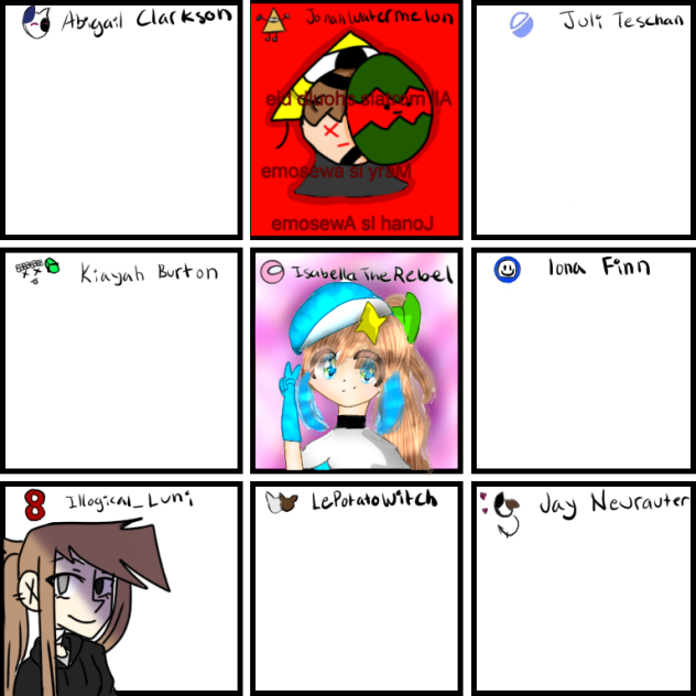 Mary clanads (jets) fav artists!