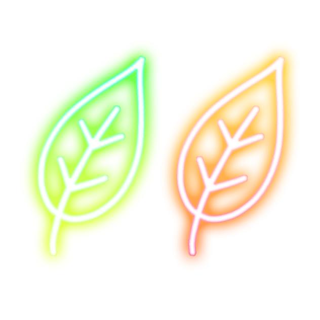 Leaf neon signs