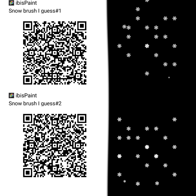 Uhm, Snow Brush maybe ibisPaint