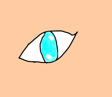 この前目の描き方を教わったのでそれを参考に描きました