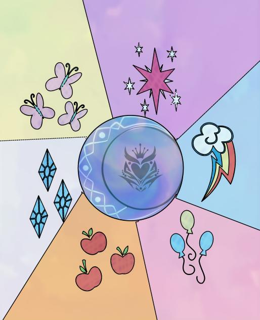 Stolas’s Palace {Mane 6 Window Glass}