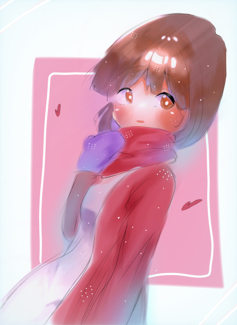 バレンタインっぽいイラスト