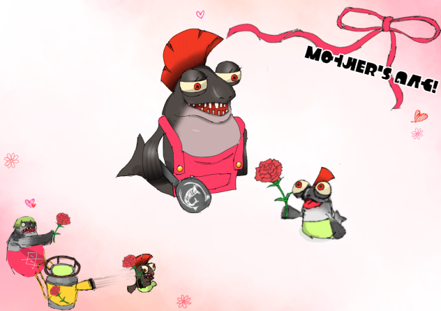 シャケたちの母の日