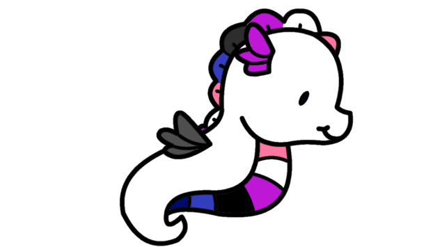 Gay seahorse 🪸🏳️‍🌈✨