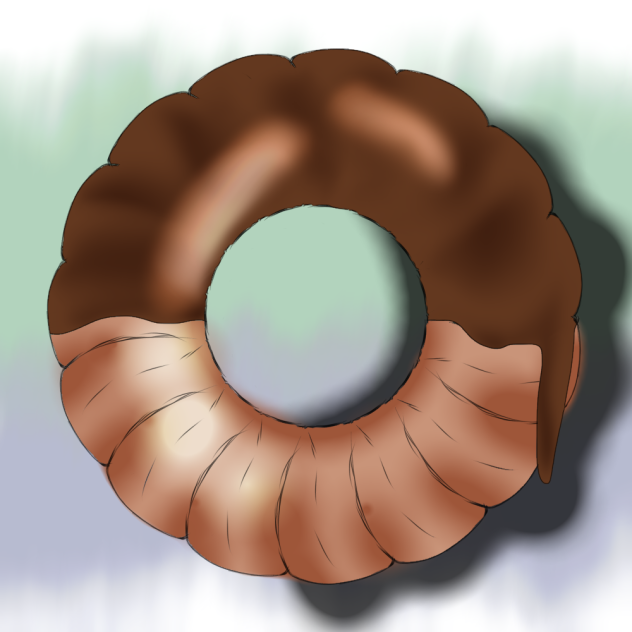 Chocolate dipped donut - ibisPaint