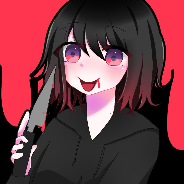 病んでるショートの女の子 Ibispaint