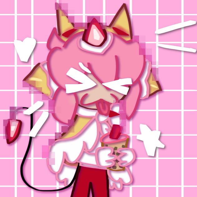 Strawberry crepe cookie!!
