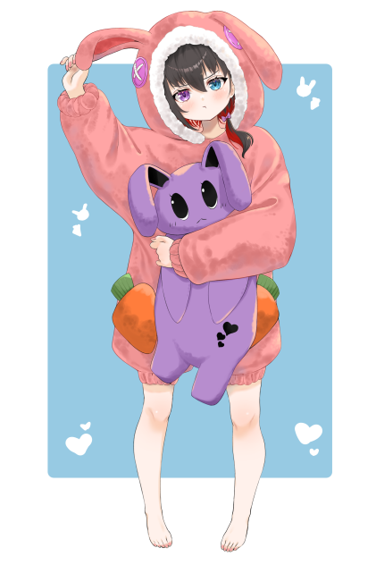 依頼イラスト「一緒に寝よーよ！」
