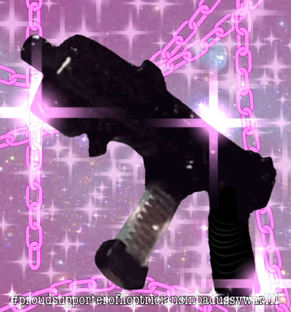 Flopping gun poster