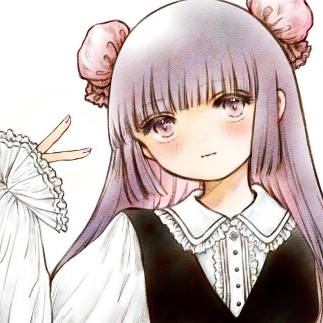 インナーカラーの地雷系女子。