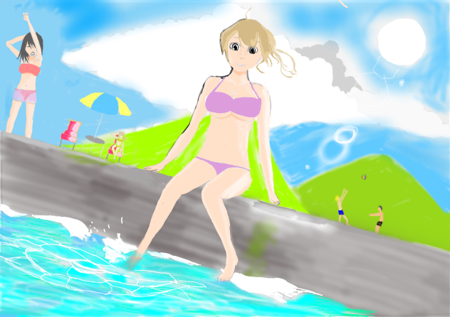 夏と青
