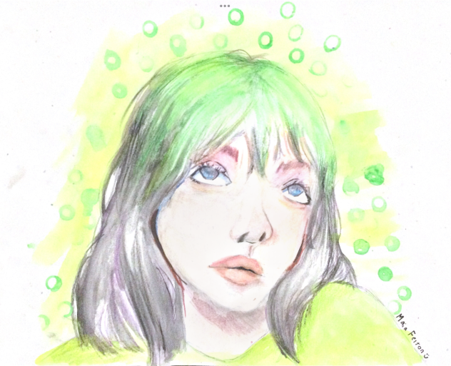 I drew Billie Elish irl