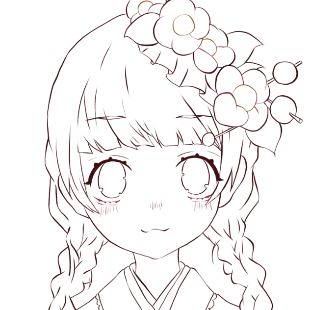 ～着物女の子 アップ～