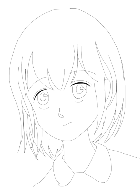 女子線画