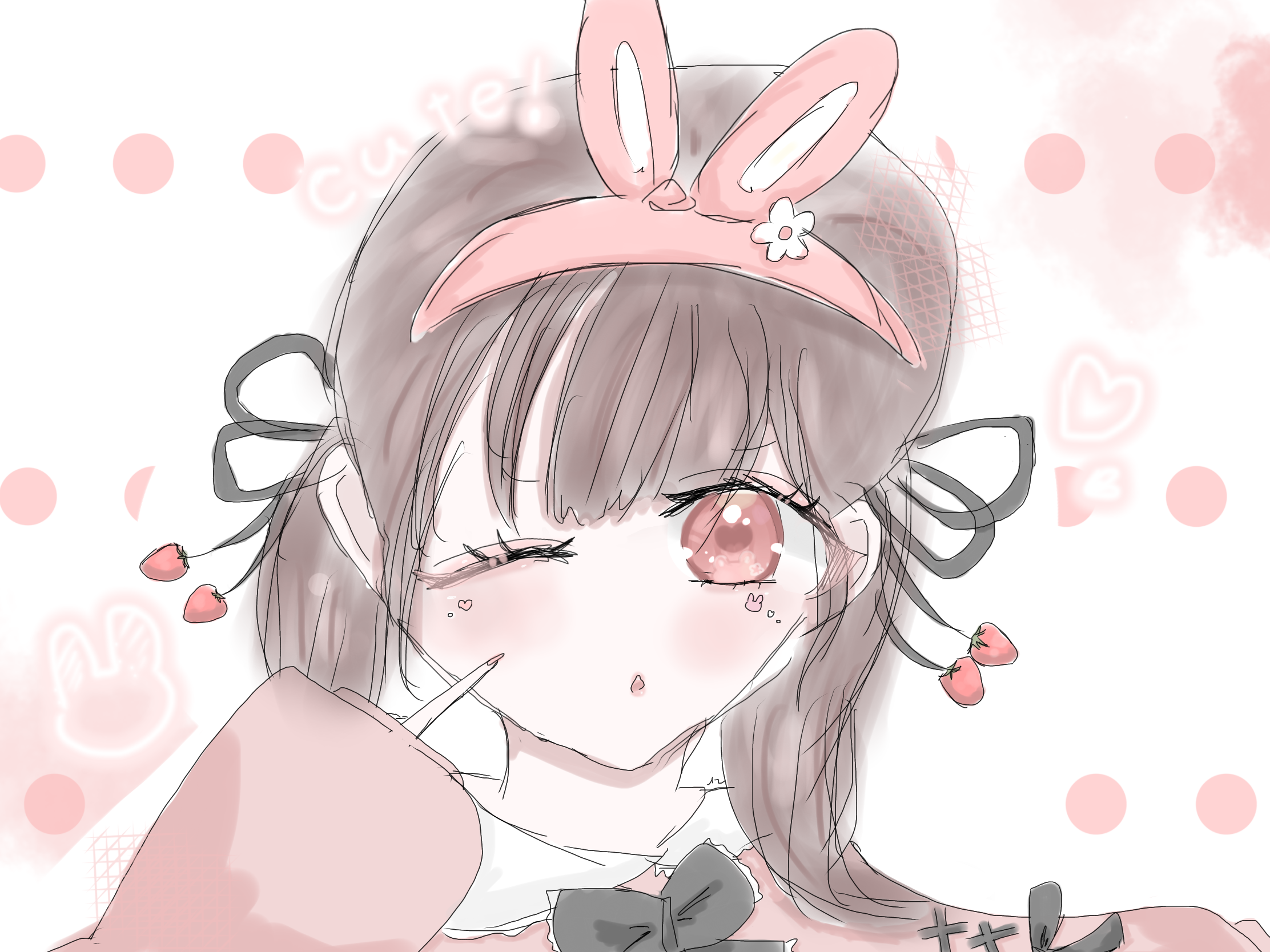 うさぎ×いちご - ibisPaint