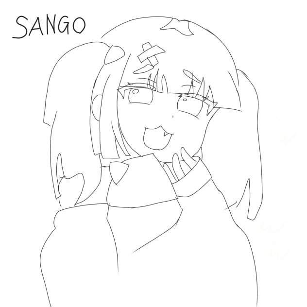 さんごちゃん　色塗り