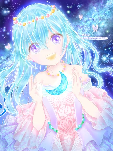 星川ヤヨイ様の線画お借りしましたー☆