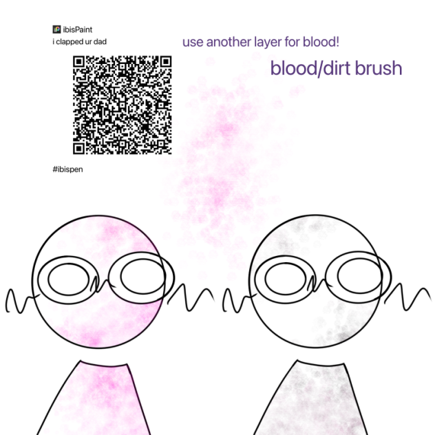 blood or dirt brush