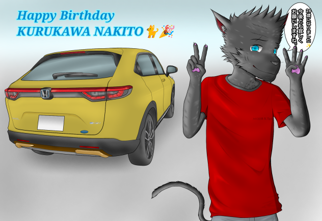 [イラストメイキング]Happy Birthday NAKITO🐈🎉