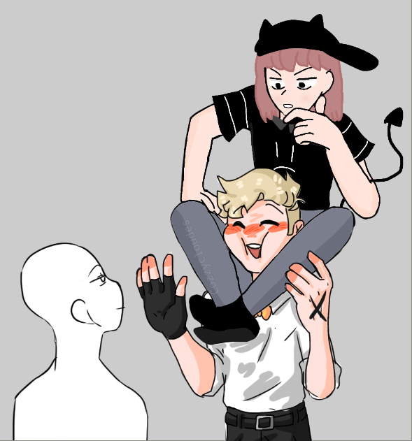 Piggyback ride collab
