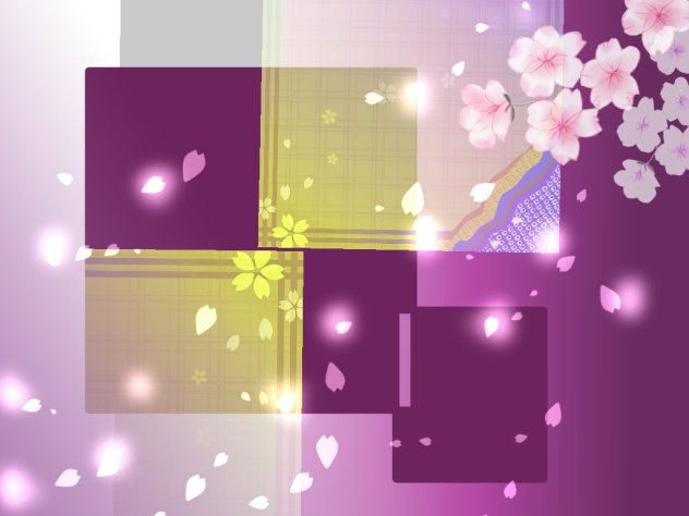 背景、桜吹雪１