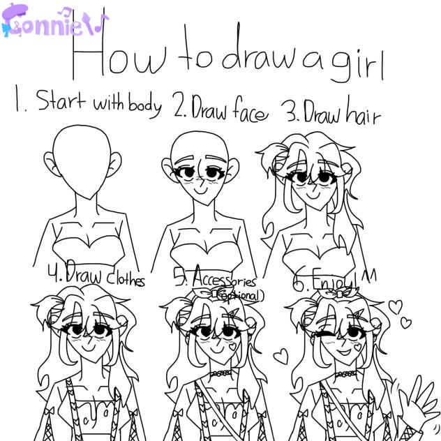 How to draw a girl