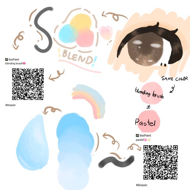 blendable brush 💖💛🩵
