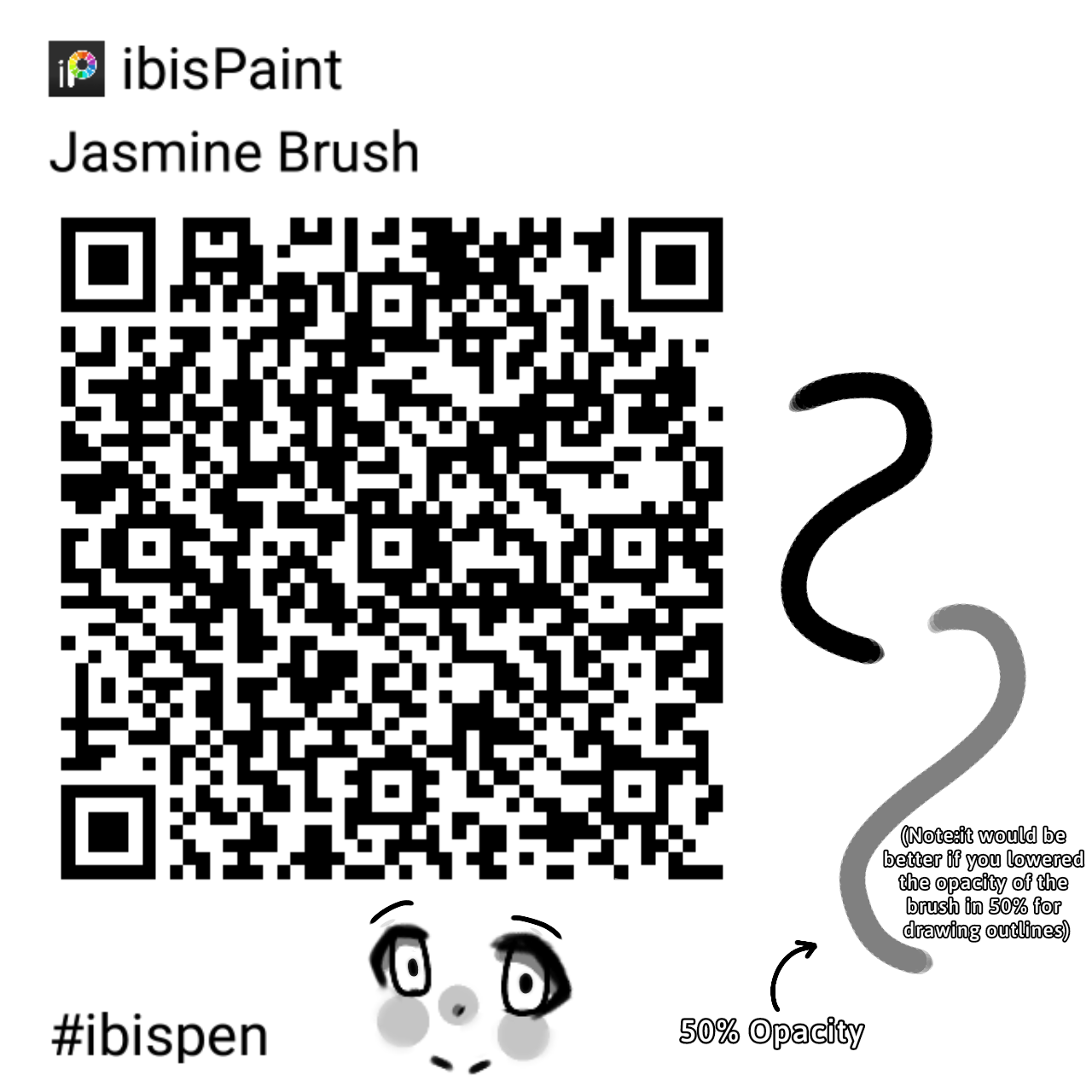 Jasmine Brush QR code ibisPaint