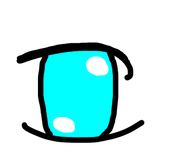 指描きで目を描いてみました