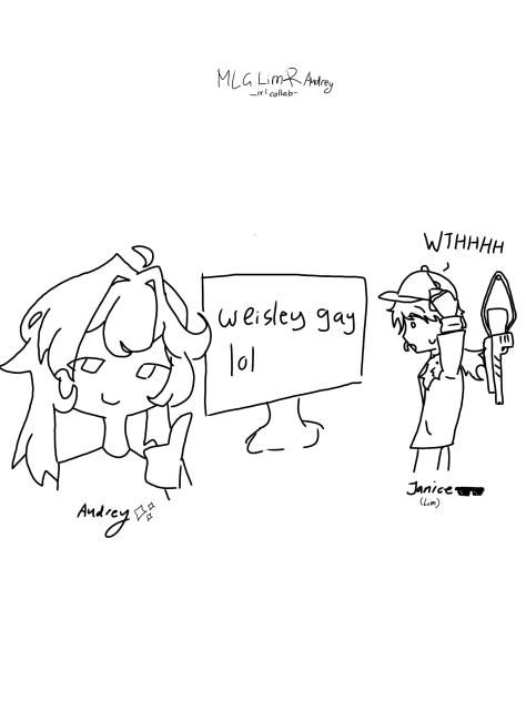 Some typa sketch me and audrey did irl