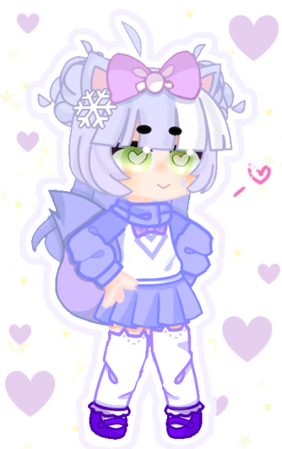 💜🤍🐱
