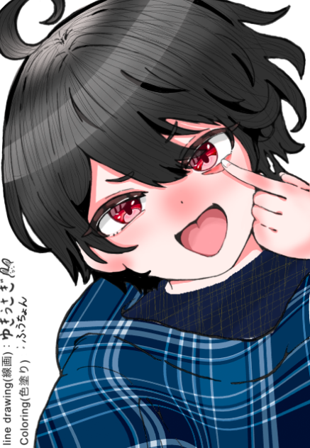 線画塗りました！