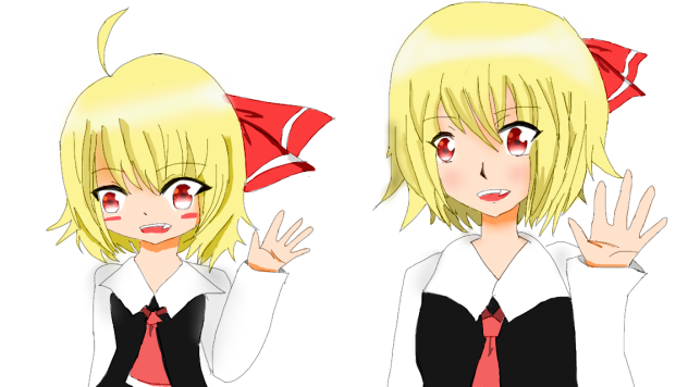 大人と子供の書き方の違い Ibispaint