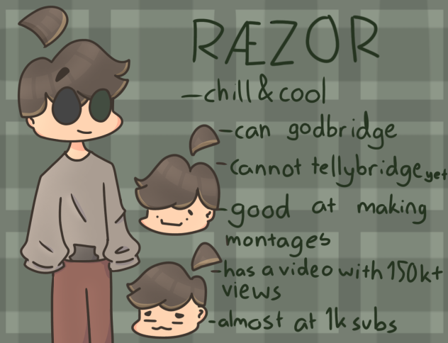 fanart for a smol youtuber