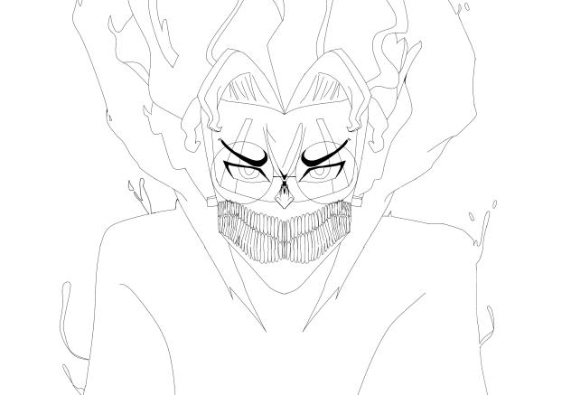 オカルン(ぬりえ)