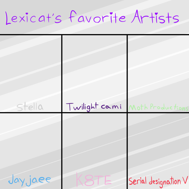 My favorite artists