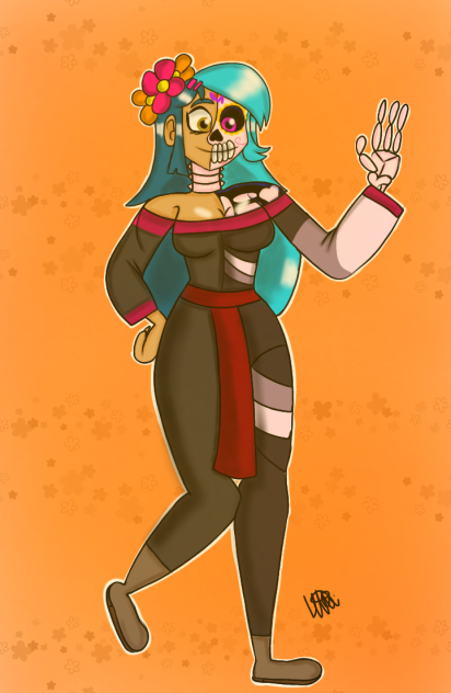 Eva las leyendas el origen 🧡🧡💀💛💛