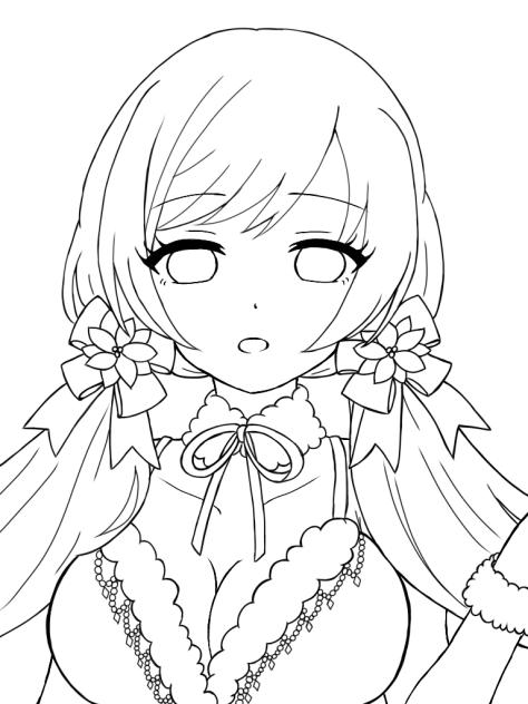 線画 ＊ 塗ってください ［42］